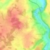 Mappa topografica Coquine, altitudine, rilievo