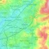 Mappa topografica Milnrow, altitudine, rilievo