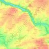Mappa topografica Kerdeozen, altitudine, rilievo