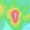 Mappa topografica Peppercorn Hill, altitudine, rilievo