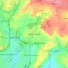 Mappa topografica Webbs Heath, altitudine, rilievo