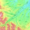 Mappa topografica 临夏县, altitudine, rilievo