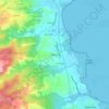 Mappa topografica Blonzac, altitudine, rilievo