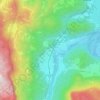 Mappa topografica Bohinjska Bela, altitudine, rilievo