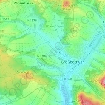 Mappa topografica Im Loh, altitudine, rilievo