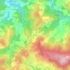 Mappa topografica Les Hieres, altitudine, rilievo