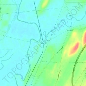 Mappa topografica Golah, altitudine, rilievo