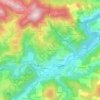 Mappa topografica Peyronnet, altitudine, rilievo
