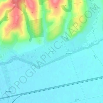 Mappa topografica Bodo, altitudine, rilievo