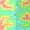 Mappa topografica 马道镇, altitudine, rilievo