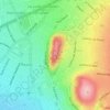 Mappa topografica Cerro Calán, altitudine, rilievo