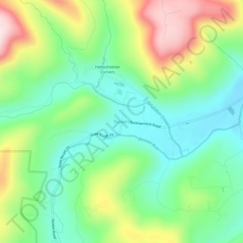 Mappa topografica Noxen, altitudine, rilievo