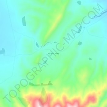 Mappa topografica Pyramid Valley, altitudine, rilievo