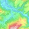 Mappa topografica Bourleyre, altitudine, rilievo