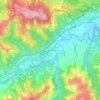Mappa topografica Ponte Nono, altitudine, rilievo
