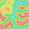Mappa topografica Blair, altitudine, rilievo