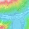 Mappa topografica Champeau, altitudine, rilievo