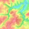 Mappa topografica La Croix Cordeau, altitudine, rilievo