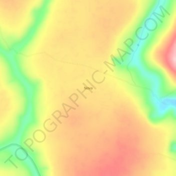 Mappa topografica Nova, altitudine, rilievo