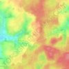 Mappa topografica Bercé, altitudine, rilievo