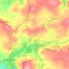 Mappa topografica beauvallon, altitudine, rilievo