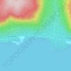 Mappa topografica Moberly Lake, altitudine, rilievo
