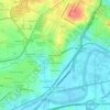 Mappa topografica Cleland Heights, altitudine, rilievo