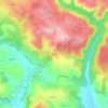 Mappa topografica Paulhac, altitudine, rilievo