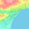 Mappa topografica Bridlington, altitudine, rilievo