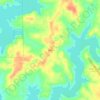 Mappa topografica Ardell, altitudine, rilievo