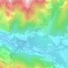 Mappa topografica Les Cordeils, altitudine, rilievo
