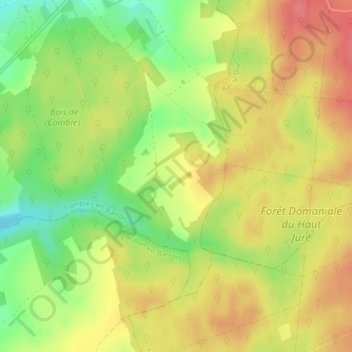 Mappa topografica La Valise, altitudine, rilievo