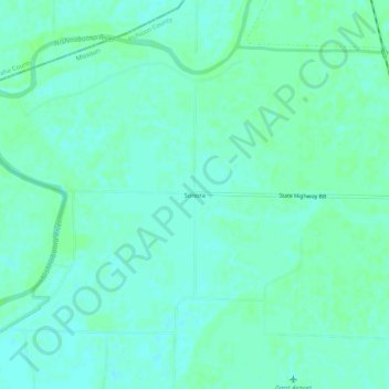 Mappa topografica Sonora, altitudine, rilievo