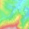 Mappa topografica Giugnola, altitudine, rilievo
