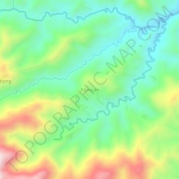 Mappa topografica Abinuan, altitudine, rilievo