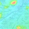 Mappa topografica Fraccionamiento Los Laureles, altitudine, rilievo