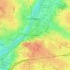 Mappa topografica Angers, altitudine, rilievo