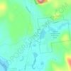 Mappa topografica Fourth Lake, altitudine, rilievo