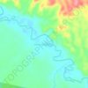 Mappa topografica Union Campesina, altitudine, rilievo