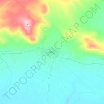 Mappa topografica Alaköy, altitudine, rilievo