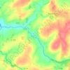 Mappa topografica La Fougère, altitudine, rilievo