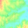 Mappa topografica Vanoss, altitudine, rilievo