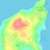 Mappa topografica Deerness, altitudine, rilievo