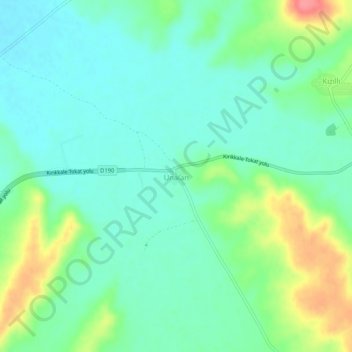 Mappa topografica Ünalan, altitudine, rilievo