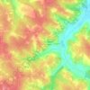 Mappa topografica Le Grand Monguillet Nord, altitudine, rilievo