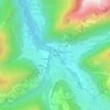 Mappa topografica La Plagnette, altitudine, rilievo