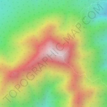Mappa topografica Tinguá, altitudine, rilievo