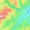 Mappa topografica Les Flaches, altitudine, rilievo