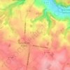 Mappa topografica Froiderue, altitudine, rilievo