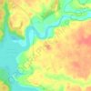Mappa topografica Concord, altitudine, rilievo